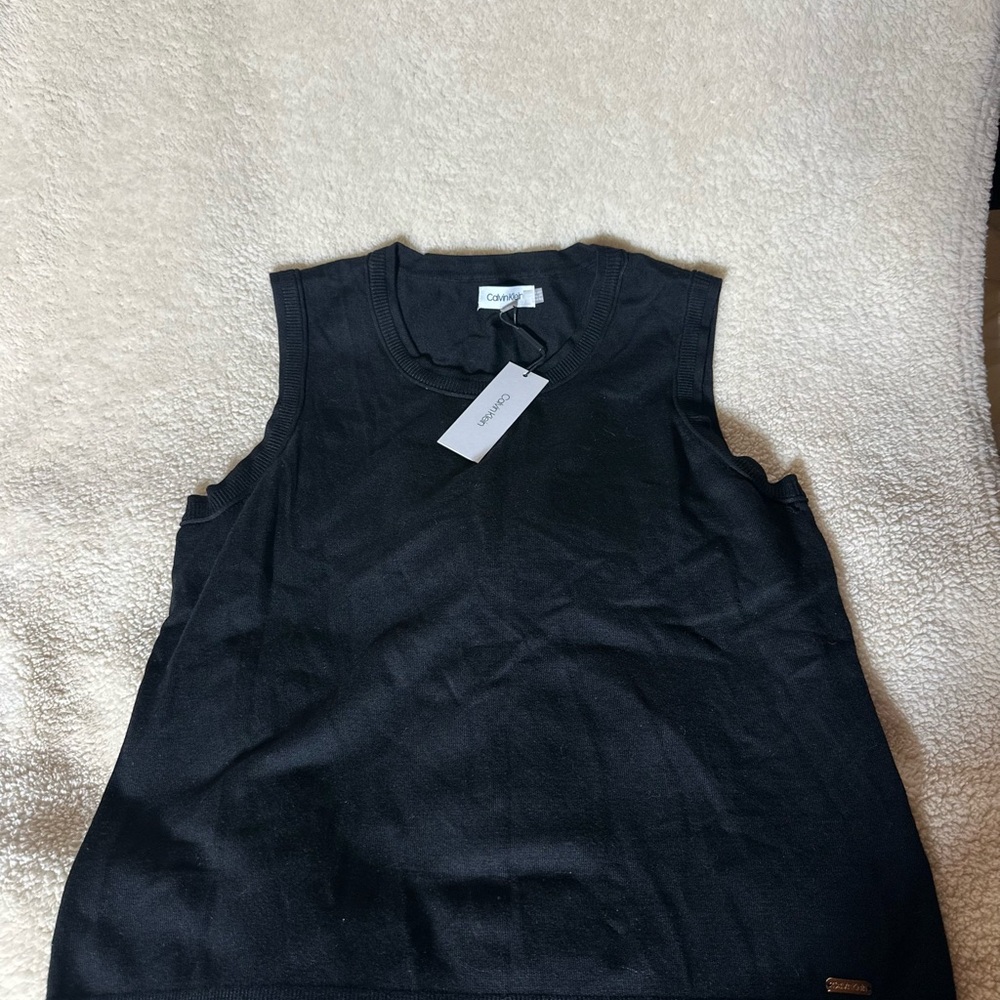 Calvin Klein Black Sleeveless Top
